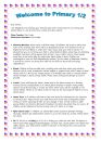 P1/2 Welcome Letter